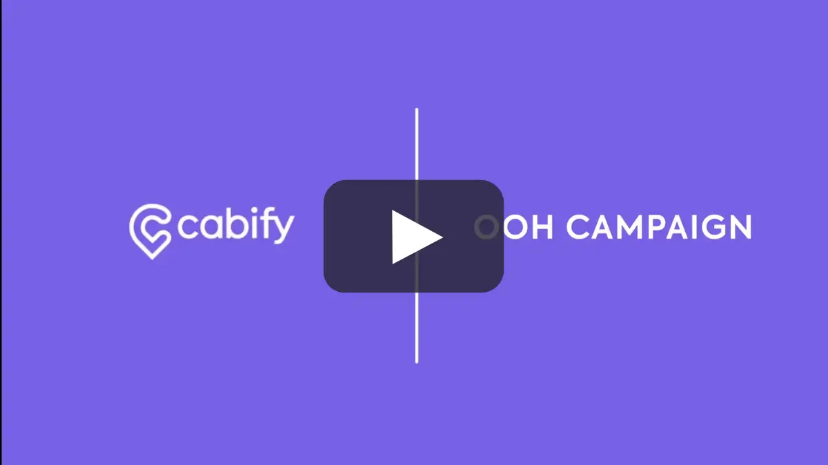 portada video CABIFY | OOH CAMPAIGN